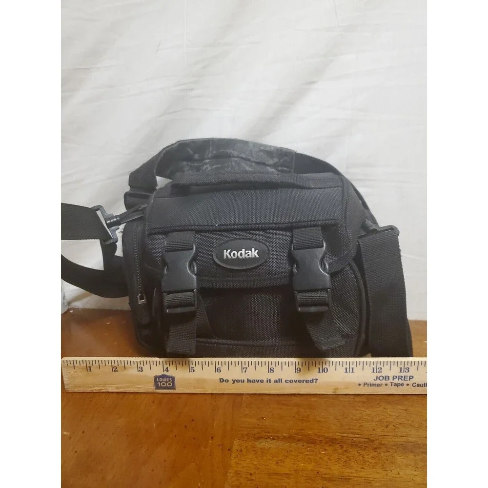 KODAK DSLR Camera Bag Extra Storage Pockets Zip Strap Black Shoulder Strap